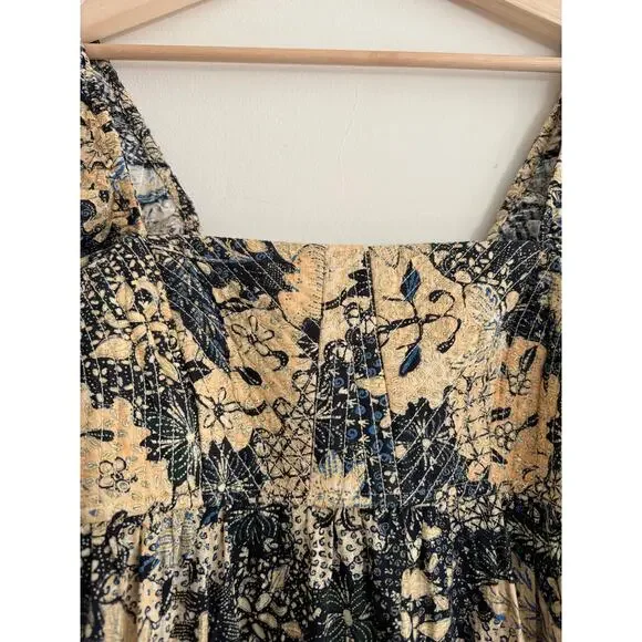 ULLA JOHNSON Natilda Puff Sleeve Midi Dress in Bellflower Size 8 - Picture 7 of 11